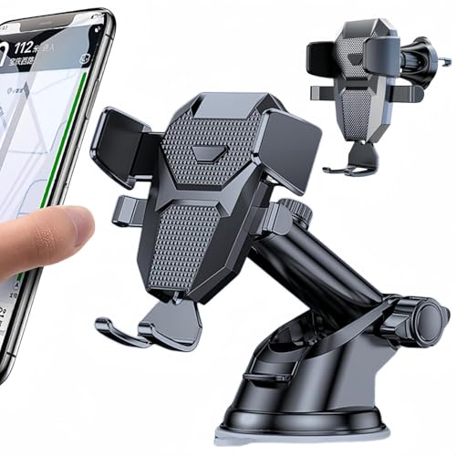 Image of car Mobile Holder for Dashboard with 360 Degree Rotation Phone Holder in car with Quick Release Button, Strong Suction Cup Mount for Windshield & Dashboard, Mobile Holder for car