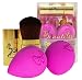 Makeup Blending Set by Beautilee: Blend Like a Pro with This 3 Piece Beauty Kit of 2 Sponges and 1 Powder Brush in 4 Color Choices Plus Instructions