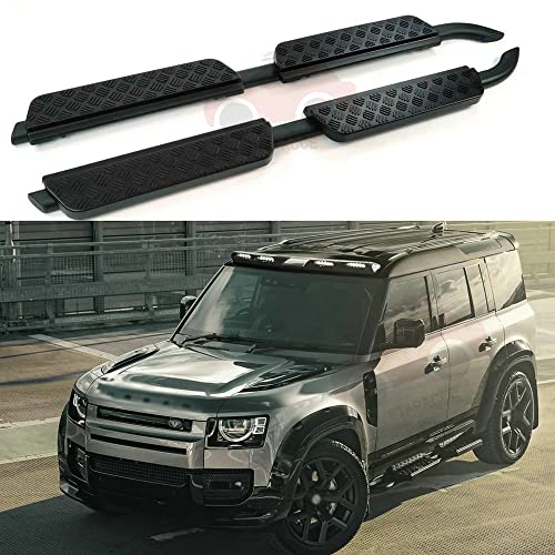 美品　純正DEFENDER サイドステップ4枚 美品 純正DEFENDER サイドステップ4枚 新型ディフェンダー110