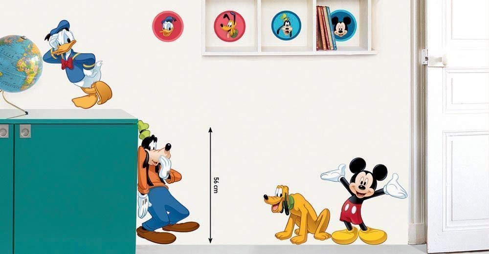 DRAEGER PARIS 1886 Niños Pared Adhesivo Disney Mickey Mouse y Sus Amigos