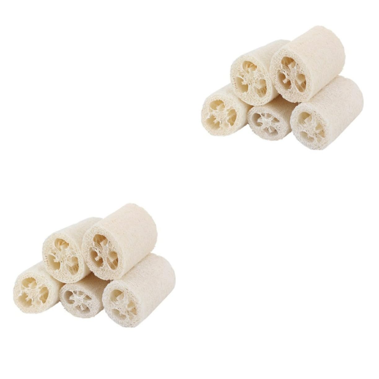 Beaupretty 2 Juegos de Esponjas Exfoliantes Naturales de Lufa para Baño Y 12 5 X 6 0 Cm Suavizan La Piel con Agua Tibia 5 Unidades