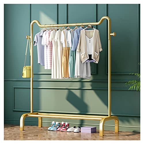 Rail de suspension pour vêtements fini or chic, portant solide 80 cm