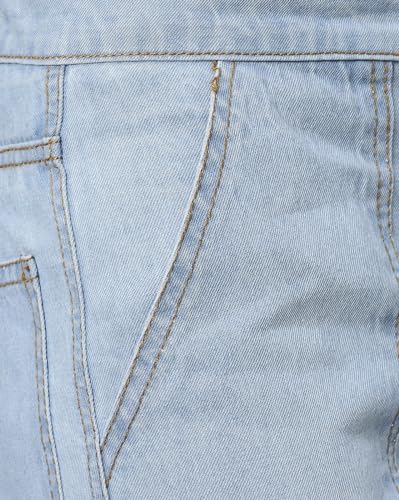 Image of Men's Cotton Adjustable Waistband Slim Fit Comfortable and Stylish Athletic Jeans