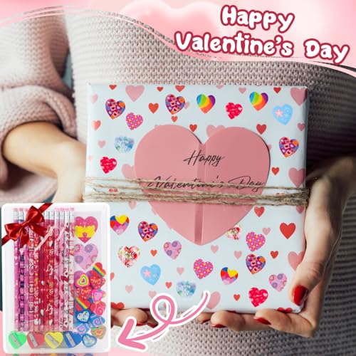 Set de 12 Lápices para San Valentín con Gomas y Stickers miniatura 7