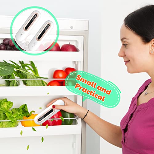 Refrigerator Deodorizer 2 Pieces Mini Usb Fridge Deodorizer Rechargeable Refrigerator Odor Eliminator Portable Ozone Generator Reusable Freezer Air Purifier For Fridge, Car, Closet, Wardrobe, Shoe #TOP6