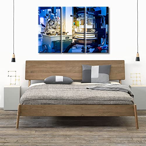 Image of TUMOVO 3 Pieces Medical Poster Canvas Wall Art Clinical Laboratory Artwork Bathroom Decor Wall Art Medical Examination Print on Canvas Stretched and Framed Ready to Hang (36 inch Wx24 H)