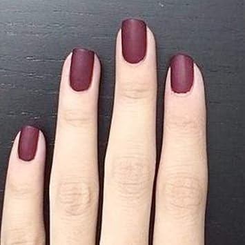 Amazon Com Edary Matte False Nails Short Square Fake Nails Press On Nails 24pcs Art Nail For Women Dark Red Beauty Personal Care Amazon Com Edary Matte False Nails Short Square Fake Nails Press On Nails 24pcs Art Nail For Women Dark Red Beauty Personal Care
