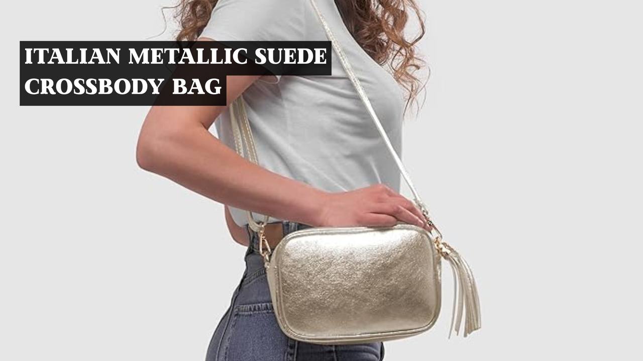 【極美品】Italian Emboss Leather Bag 定価71500円 Italian Handmade Leather Bags for Women, Elegant Brown Purse, Made