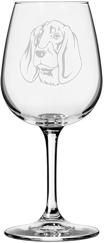 Miniatura 9 de Copa de vino de 12.75 onzas con diseño de perro grabado , D