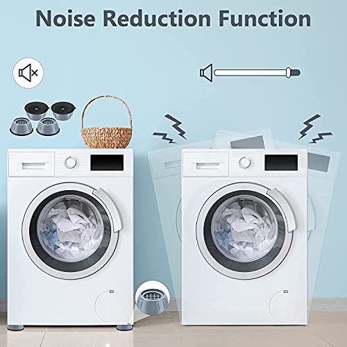 Image of Tanlax Anti Vibration Rubber Pad for Washing Machine, Refrigerator Floor Support Pads in Home, Kitchen, Bathroom - Set of 4