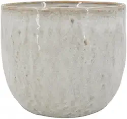 Vaso de Cerâmica para Plantas - Brian Marfim 7x7cm Decorativo Planta