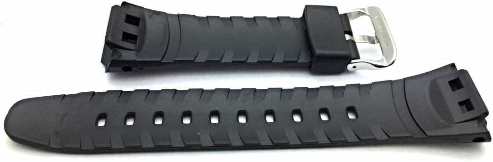 NewLife 17mm Rubber Polyurethane (PU) Material Black Bracelet Watchband | Comfortable, Tough, Durable Replacement Watchstrap that brings to Any Watch (for Men and Women)