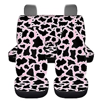 ZIATUBLES Butterfly Bubble Print 4-Pack Car Seat Covers - Universal Fit, Dustproof & Pet Protection - View #3