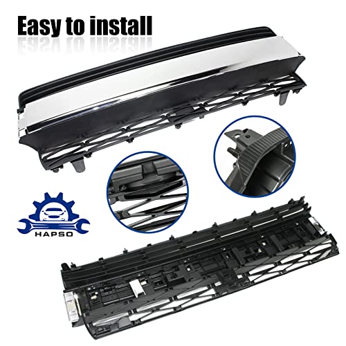 Hapso Front Body Kits For 2014-2019 Toyota 4Runner Limited Front Bumper Upper & Lower Grille Assembly + Strip Trim + Bumper Valance Support Brackets #TOP2
