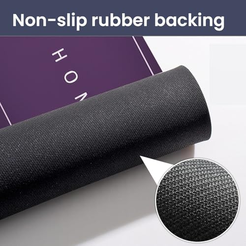 Image of MAXOSHINE PVC Bathroom Mats Anti Slip | Water Absorbent Bath Floor Mat | Quick Dry Anti Skid Bathroom Mats for Home | Door Mat for Wet Area 40x60 CM (Home Purple)