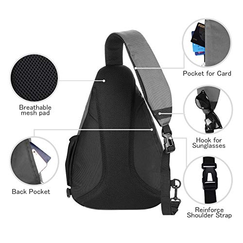 WATERFLY-Sling-Backpack-Sling-Bag-Crossbody-Daypack-Casual-Backpack-Chest-Bag-Rucksack