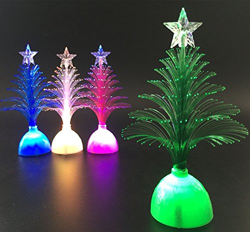 Preisvergleich Produktbild FeiliandaJJ Mini LED Weihnachtsbaum - Farbwechsel Kreativ Weihnachten Dekoration - Nachtlicht mit Batterie LED Licht Lamp für Schlafzimmer, Haus, Party Dekor, Baby / Kinderzimmer (Weiß)