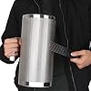 12 x 6 Stainless Steel Guiro Instrument Latin Percussion Metal Guiro Shaker with Scraper Percussion Instrument, Guira Dominicana, Wiro Musical