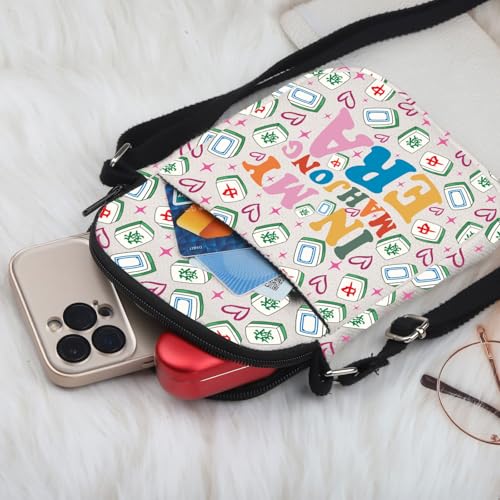 Gzrlyf Mahjong Crossbody Bag Mahjong Player Gift Mahjong Lover Gift For Women Fan Gambling Purse Wallet Travel Bag4