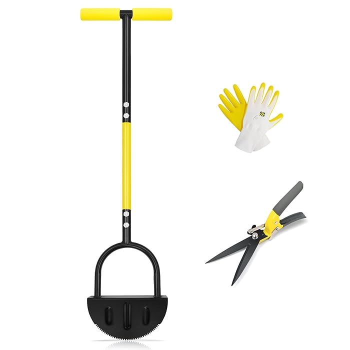 Buy Jardineer Manual Edger, SawTooth Garden Edger, Half Moon Step