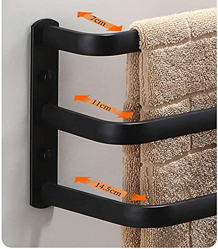 Toallero de pared para baño de aluminio multicapa con separación 6