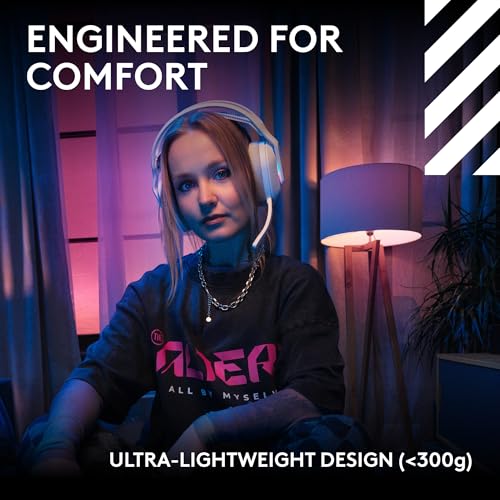 Image of Logitech G Astro A20 X Lightspeed Wireless Gaming Headset for PS5, Xbox, Nintendo Switch /Switch 2, PC with 2-System PLAYSYNC Audio, Bluetooth, LIGHTSYNC RGB, and 48 kHz Boom Mic - White