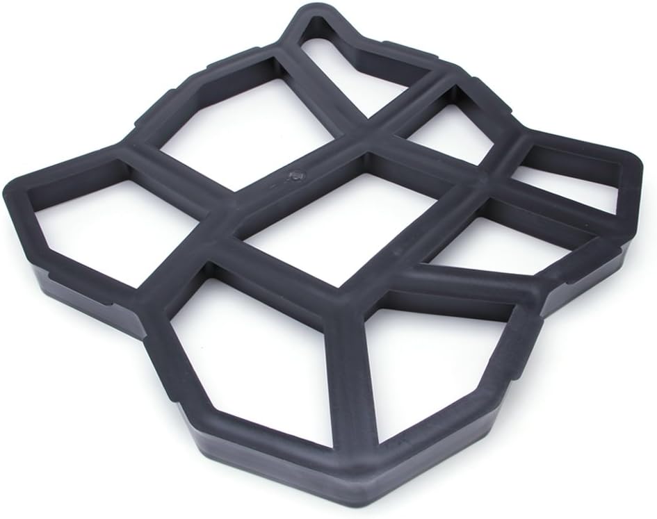 1Pc Garden Walk Mould Make Driveway Paving Brick Patio Concrete Slabs for Pa