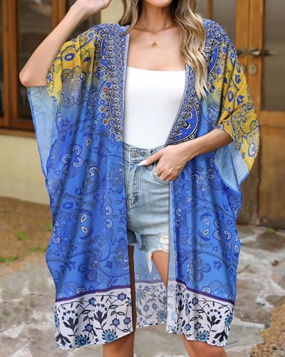 Image of Swimsuit Coverups for Women Sarong Beach Bikini Wrap Sheer Short Skirt Chiffon Scarf for Swimwear