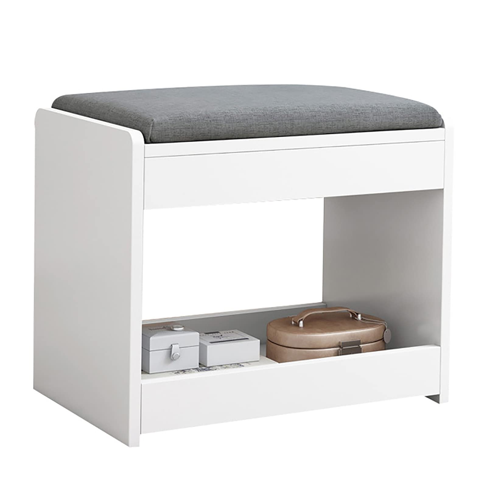 Banc de changement de chaussures en bois rectangulaire 48cm