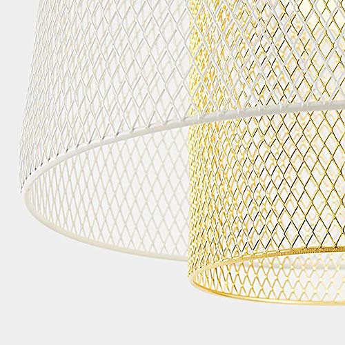 Suspension cage d'oiseau verte E27 pour remplacer un plafonnier terne