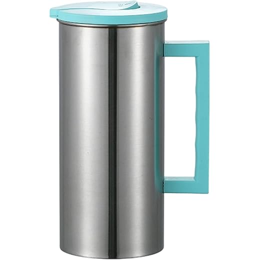 HEAVENGLOW Stainless Steel Pitcher 1.8 L Household Water Jug for Party Festival Holiday Green