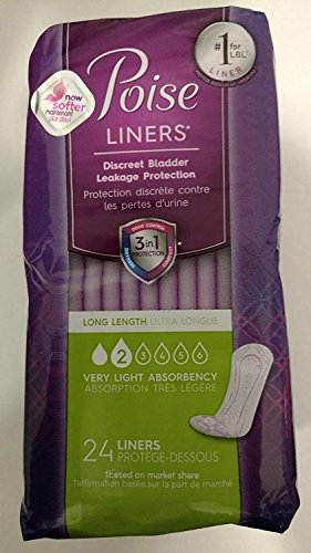 Poise Very Light Absorbency Long Length Liners - 24 CT - //coolthings.us