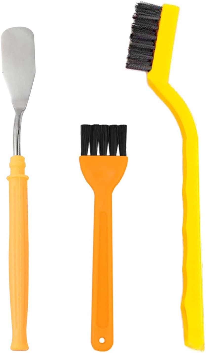 JIAPEIYI Garlic Press Cleaner Tool - Dual Brushes & Scraper for Easy Cleaning of All Garlic Presses