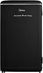 Frigobar Retrô 93 litros Preto Inverter Bivolt Midea
