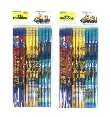 Despicable Me Minion Pencils 24 Pieces