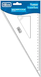 Tilibra - Esquadro Escolar Escaleno N.26 60° Académie, Transparente