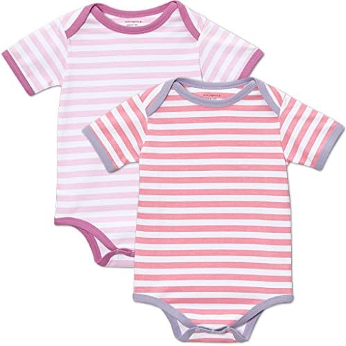 Kimki Organics Organic Cotton Baby Bodysuit 2 Pack