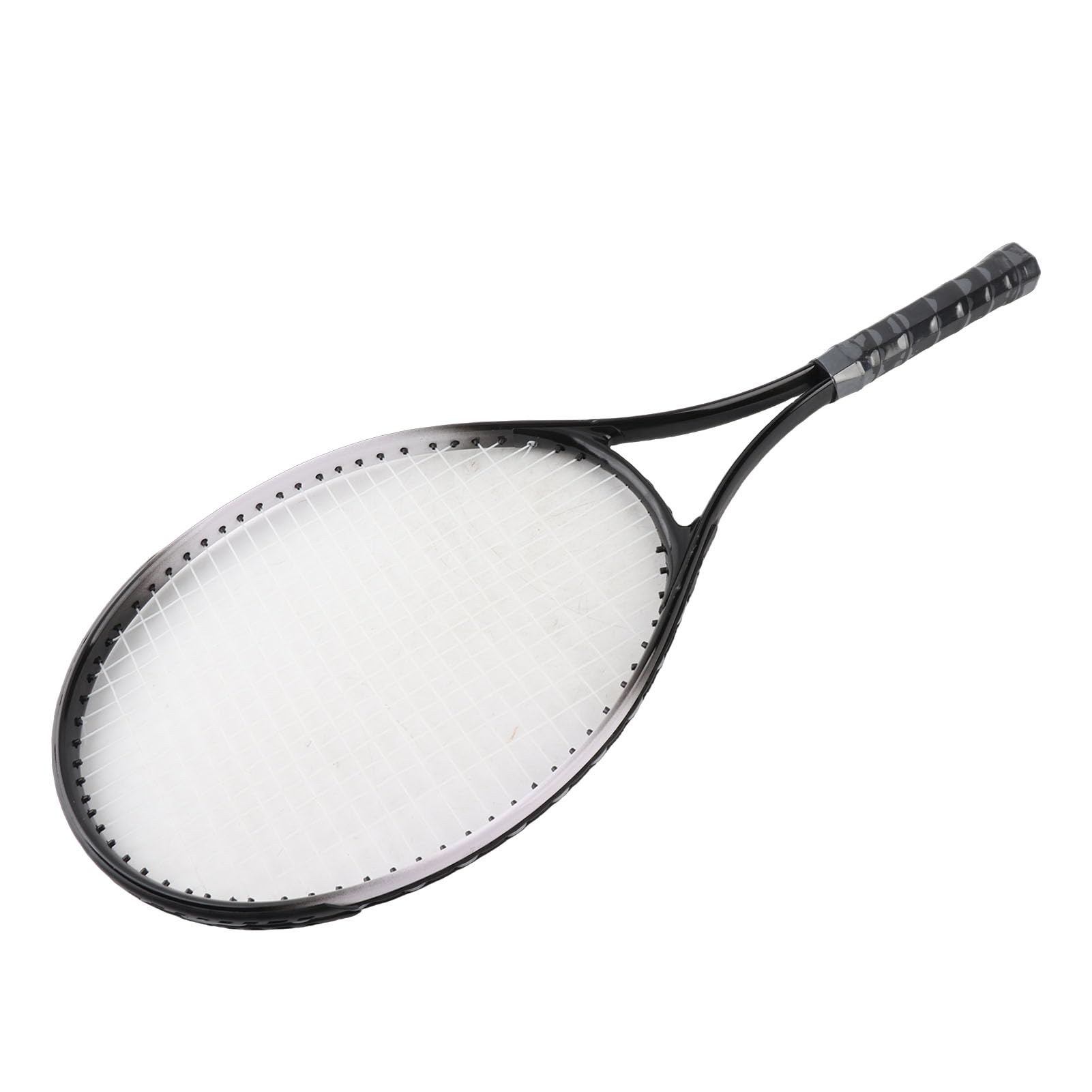 Jiawu Racchetta da Tennis, Telaio in Lega di Alluminio da 27 Pollici con Design a per stabilità, Racchetta da Tennis Singola con Foro Filettato Allargato, Impugnatura Ergonomica Antiscivolo, Set da