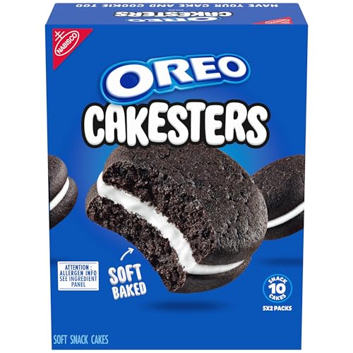 OREO Cakesters Soft Snack Cakes, 5 - 2.02 oz Snack Packs