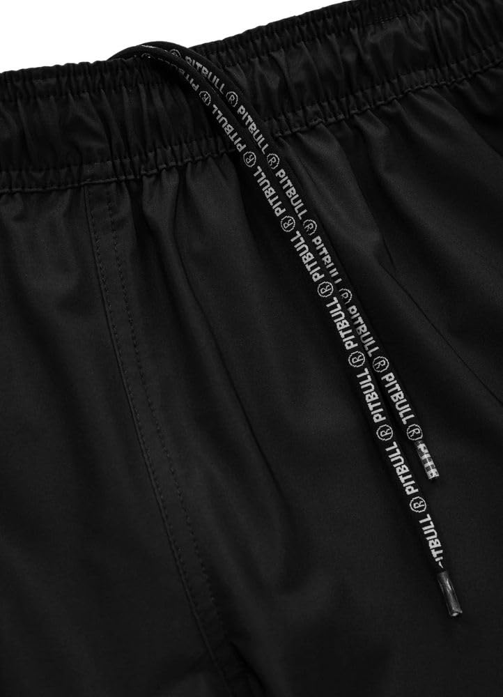 Pitbull Męskie spodenki sportowe, spodnie treningowe, cienkie, szybkoschnące, krótkie spodenki Gym Pit Bull West Coast Performance Pro Plus Solid Black spodnie do biegania