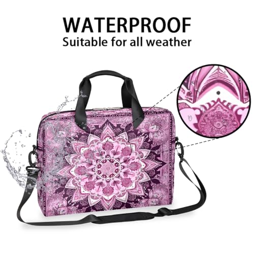 Bolso para portátil rosa étnico 16 pulgadas impermeable miniatura 3