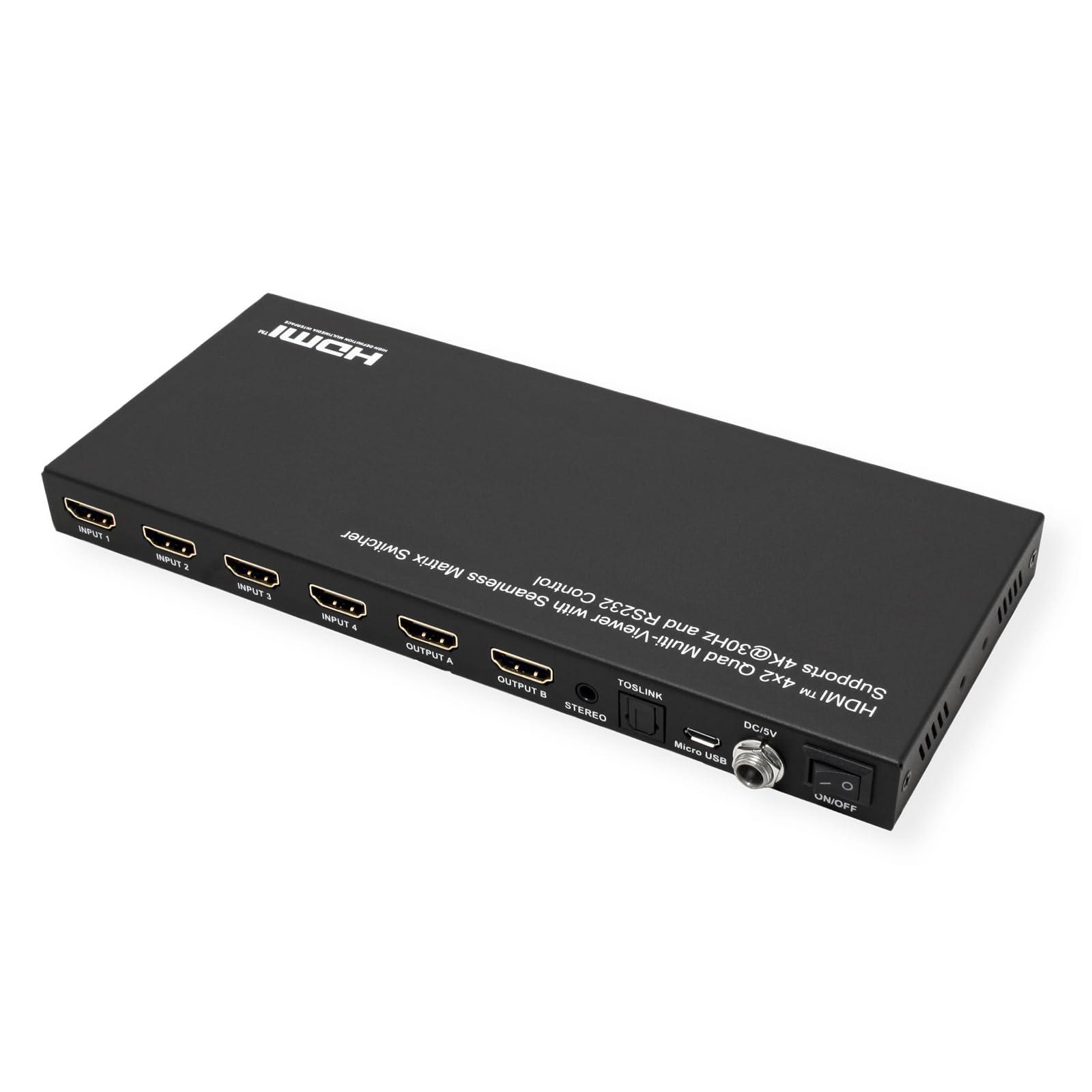 VALUE Przełącznik HDMI Matrix, 4 x 2 Quad Multi-Viewer, płynne przełączanie