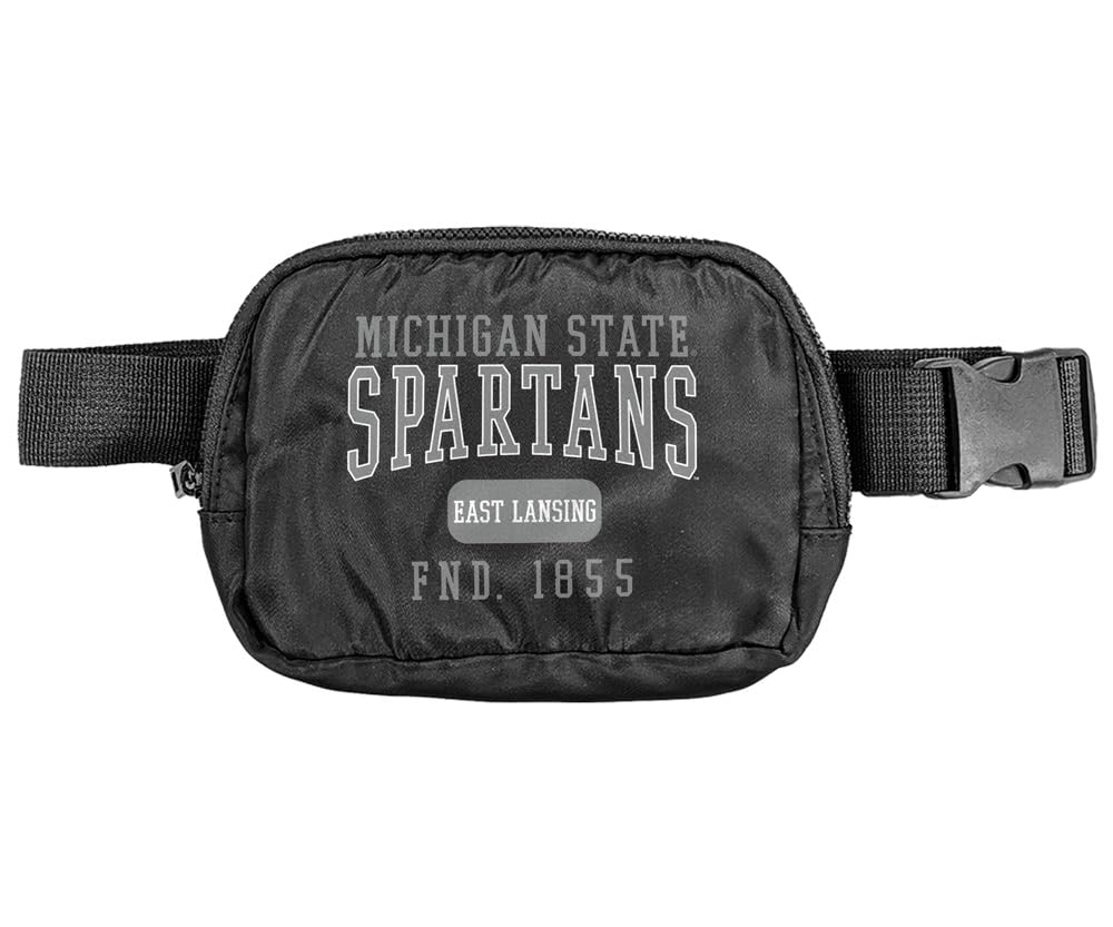 Michigan State University Est. Date Belt Bag, Crossbody Fanny Pack for Women and Men, Adjustable