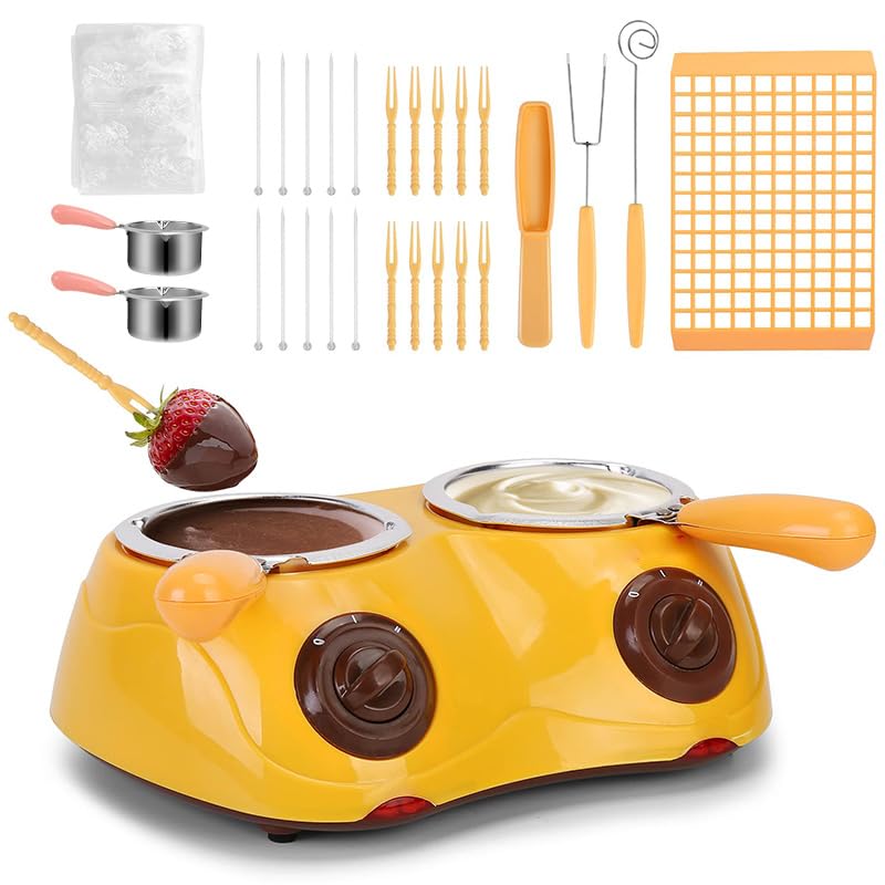 Set di mini pentole per fonduta di cioccolato, con stampo fai da te e accessori per caramelle e prodotti da forno per formaggio