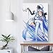 SRAML Esdeath（Akame Ga Kill） Poster Wall Art Picture Painting Poster Canvas Print Posters Artworks Bedroom Living Room Decor 12x18inch(30x45cm)