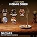 Aiimuzeum® Natural Cedar Incense Cones 30 PCS- Handmade Excellence, Long Burning Perfect for Relaxation and Meditation,Aromatic Rooms,Air Purifier Home and House Decor (Himalayan-Cedar)