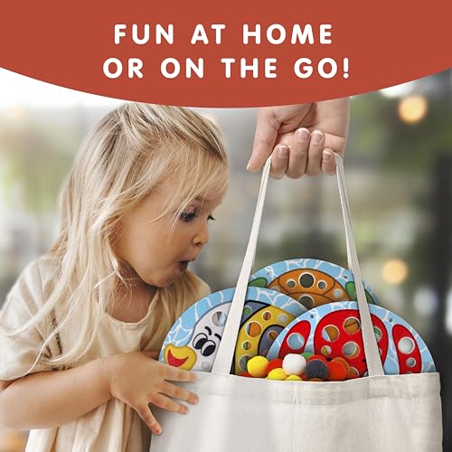 Blue Marble National Geographic Kids Pom Poms Arts and Crafts Kit - Pom Pom Animals Toddler Craft Kit, Preschool Art, Toddler Crafts Ages 3-5, Crafts for Toddlers 2-4 Years, Pom Pom Pictures - Image 6