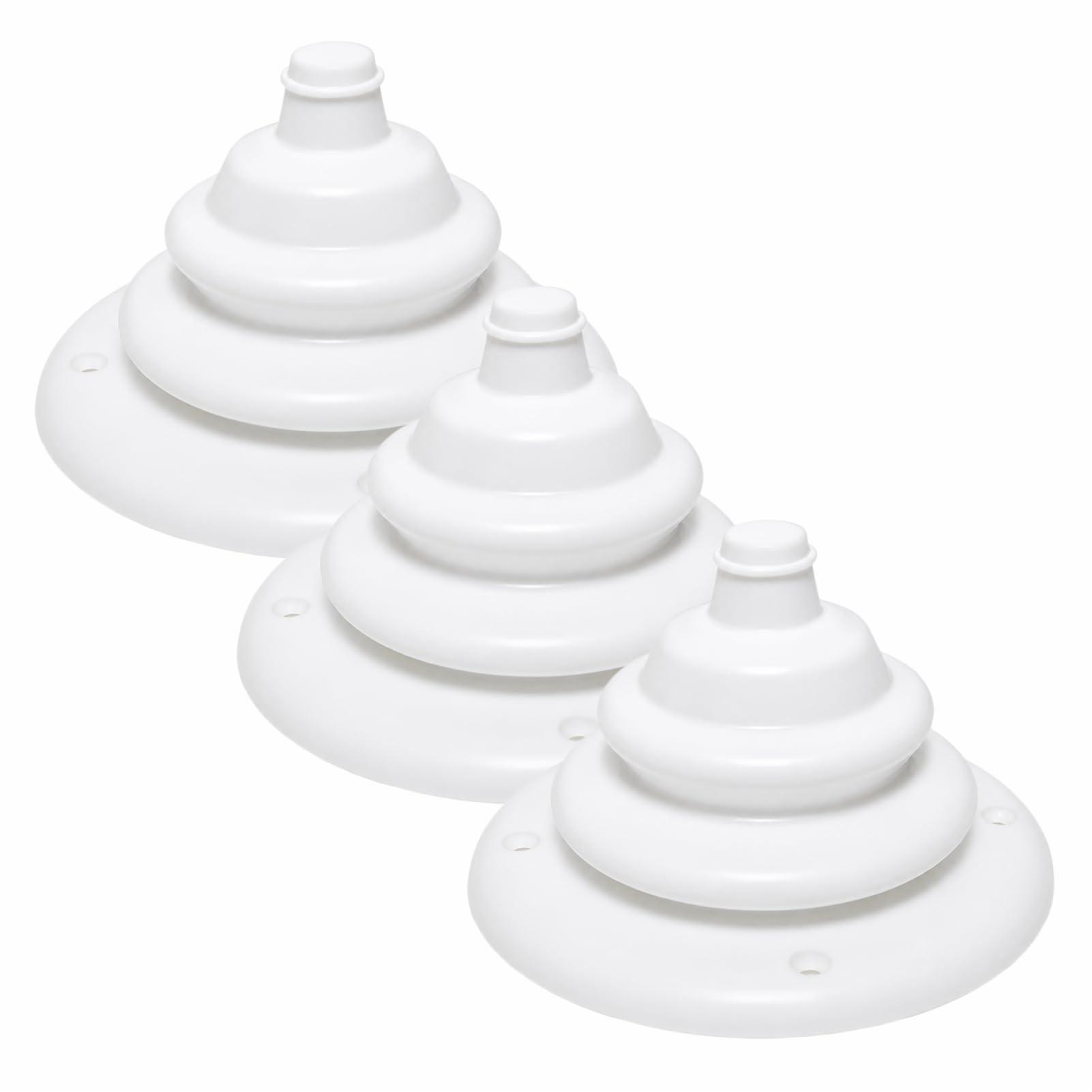 asdmm Boat Motor Well Cable Boot - Rigging Steering Protect for Marine Yacht Kayak Electrical Wire Organize, Fuel Lines Diameter 4 7/10" (White-2.8" L-3 Pcs)