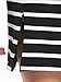 Choies Women's Monochrome Stripe Off Shoulder Half Sleeve Pencil Dress