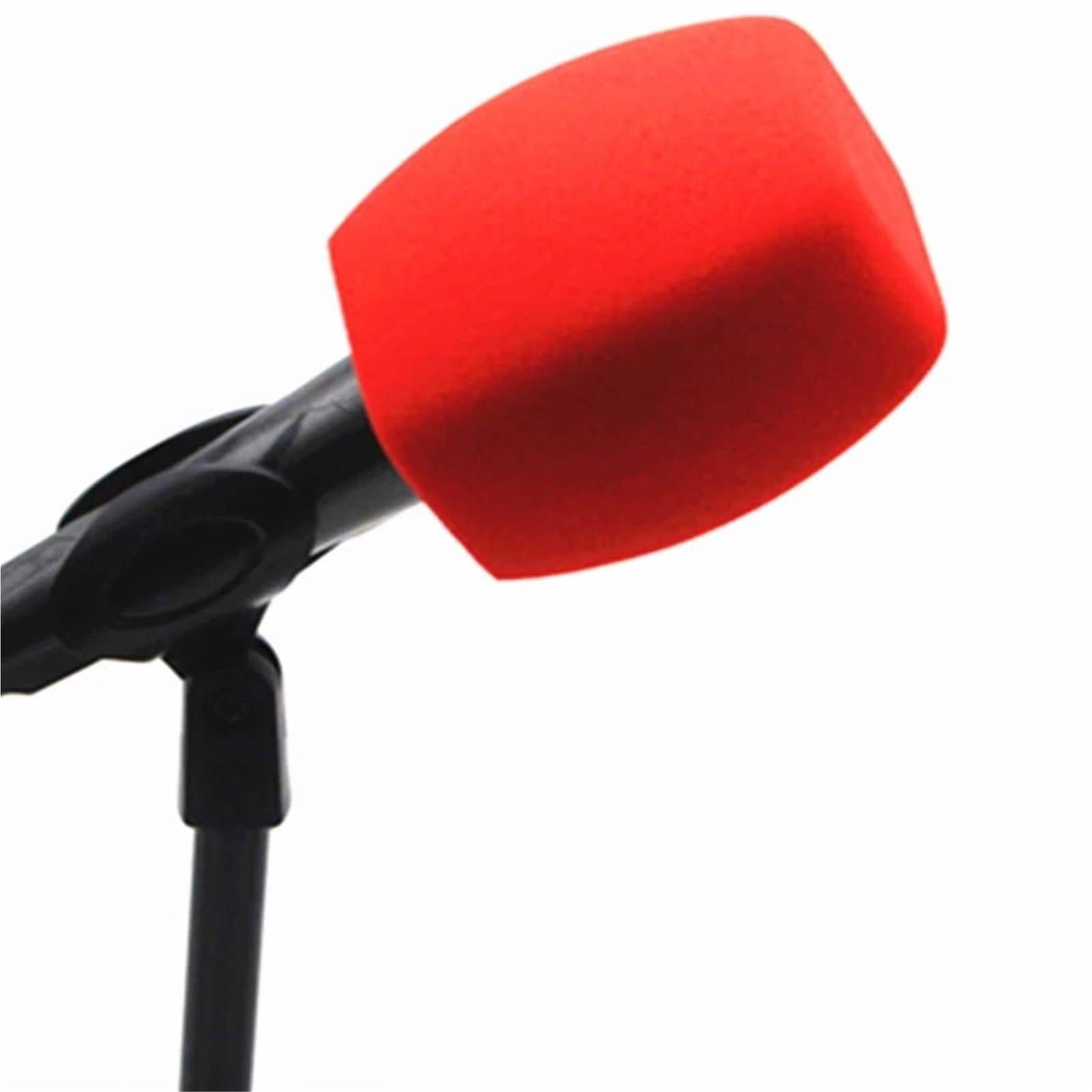 Microphone Foam Cover 2 Stück Broadcast-Mikrofon-Schaumstoff-Windschutzscheiben-Schwamm-Mikrofonabdeckungs-Windschutzscheiben for Handheld-Interviewmikrofon Mikrofon Popschutz(Red)